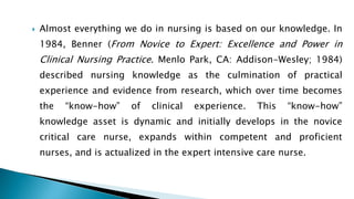 Organizing nursing services and patient care