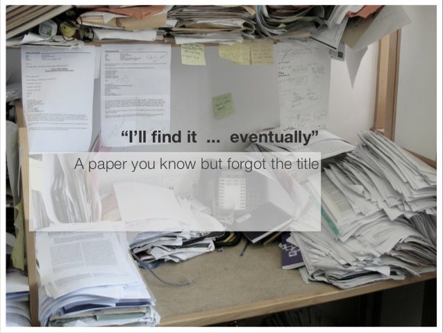 How to organize a research paper