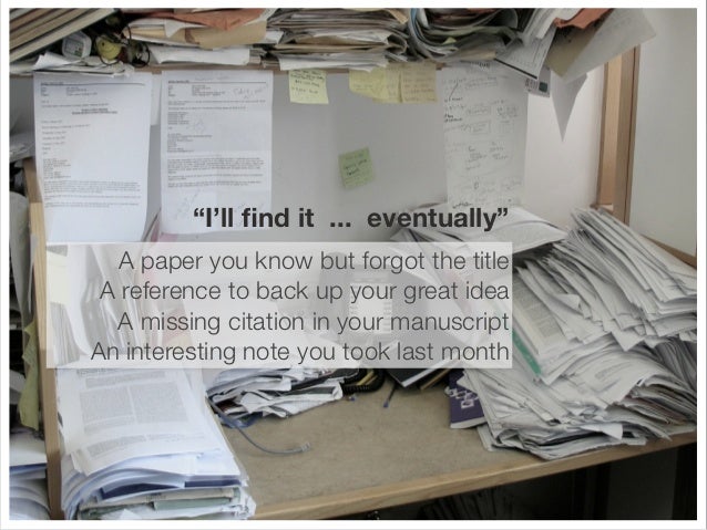 Organize a research paper