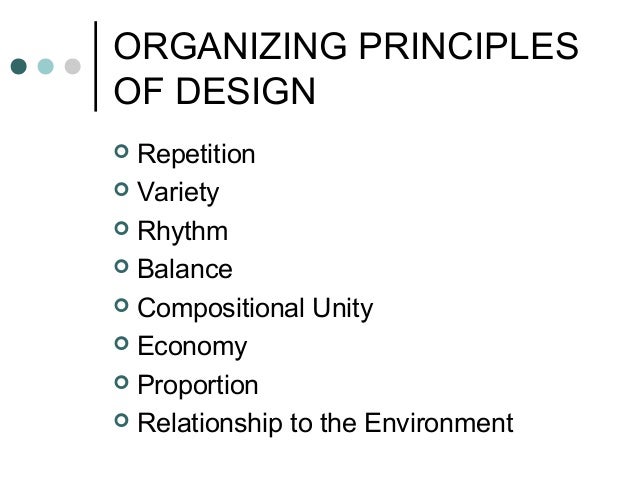 List Principles Of Design : Organizing principles of design art