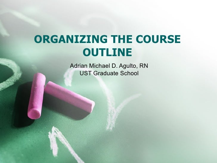 course outline template word