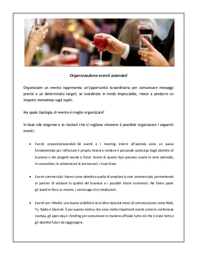 Organizzazione Eventi Aziendali