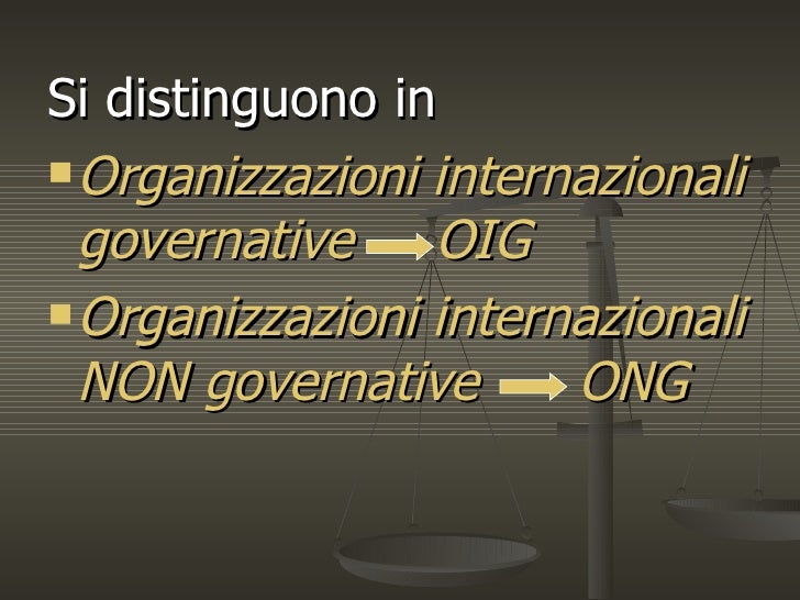 Organizzazioni internazionali