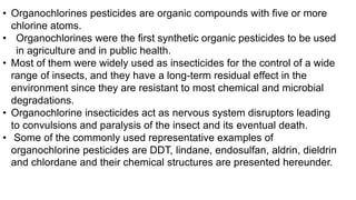 Organochlorines pesticides | PPTX