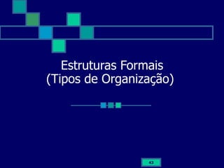 Estruturas Formais (Tipos de Organização)  