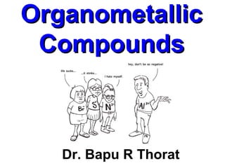 OrganometallicOrganometallic
CompoundsCompounds
Dr. Bapu R Thorat
 