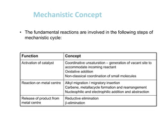 Mechanistic Concept
 