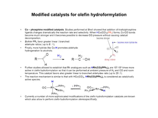 Modified catalysts for olefin hydroformylation
 