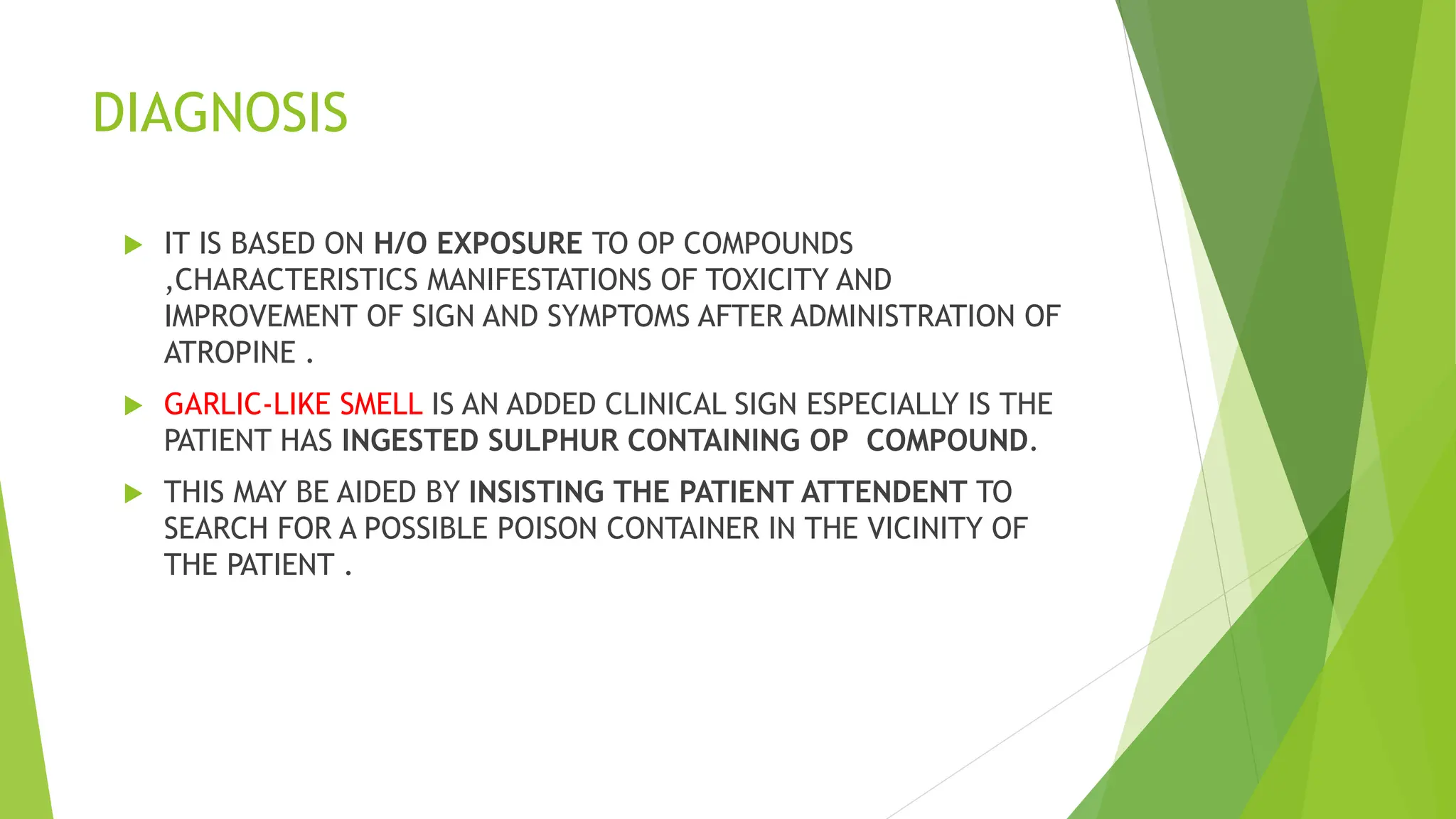 ORGANOPHOSPHORUS POISONING treatment in India | PPTX