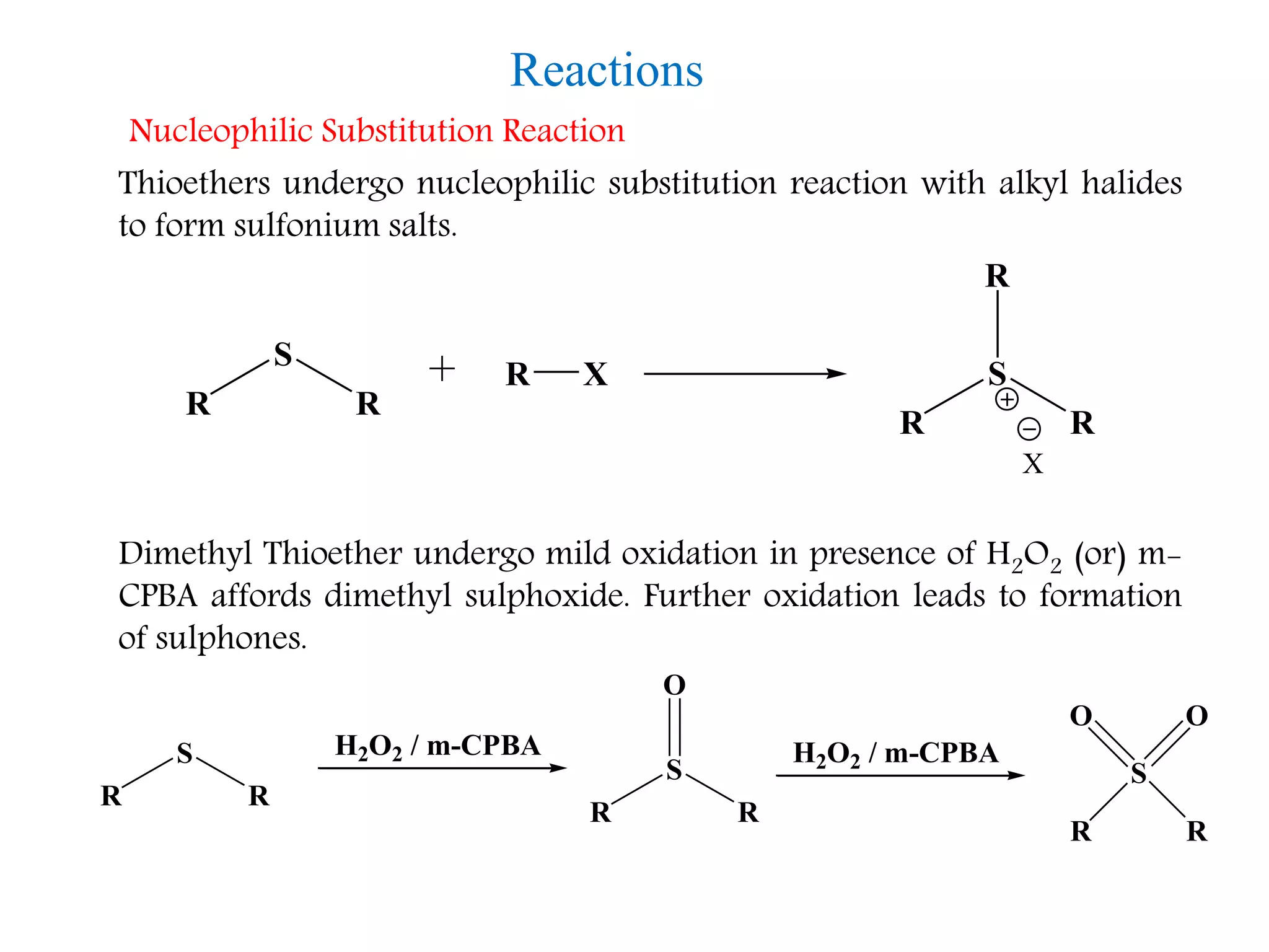 Organosulphur compounds PPT