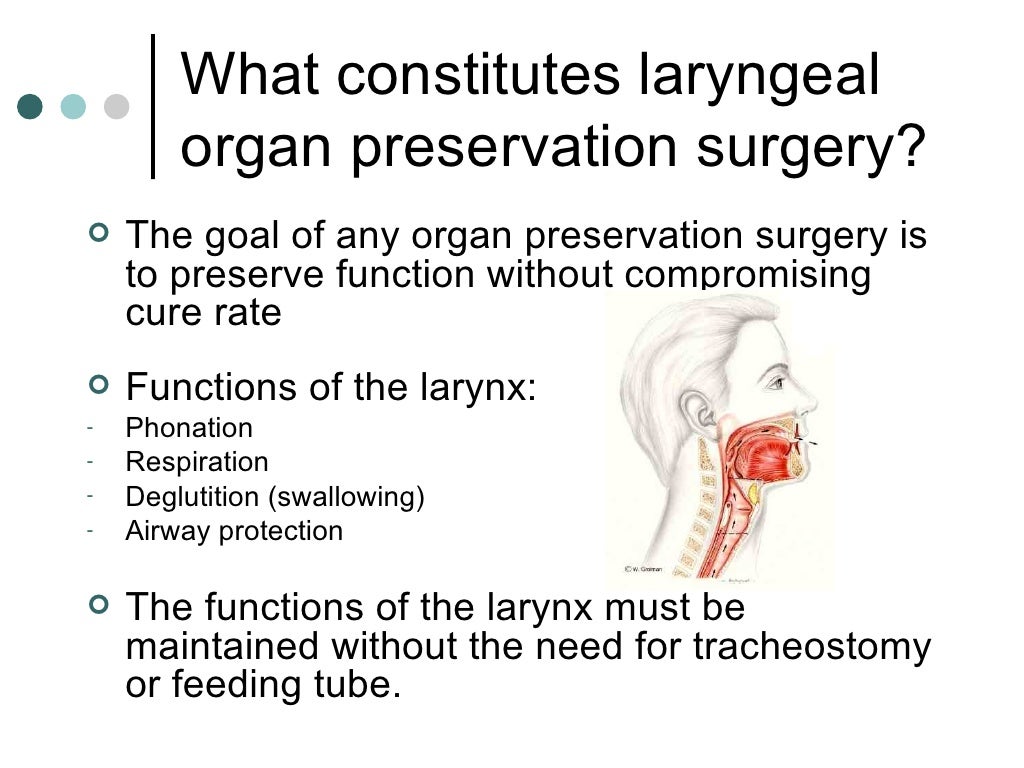 Organ Preservation Surgery For Laryngeal Cancer