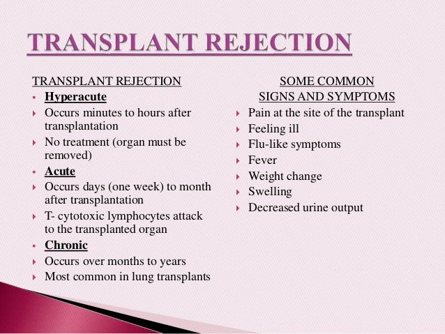 organ transplantation ppt organ rejection