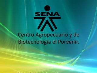 Centro Agropecuario y de
Biotecnología el Porvenir.
 