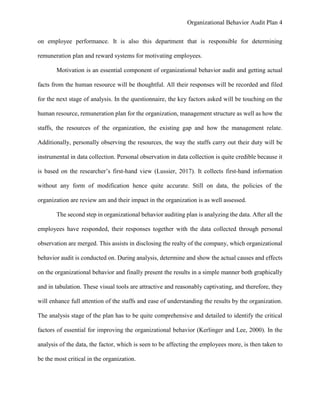 Orgarnisation behaviour assignment 1 | PDF
