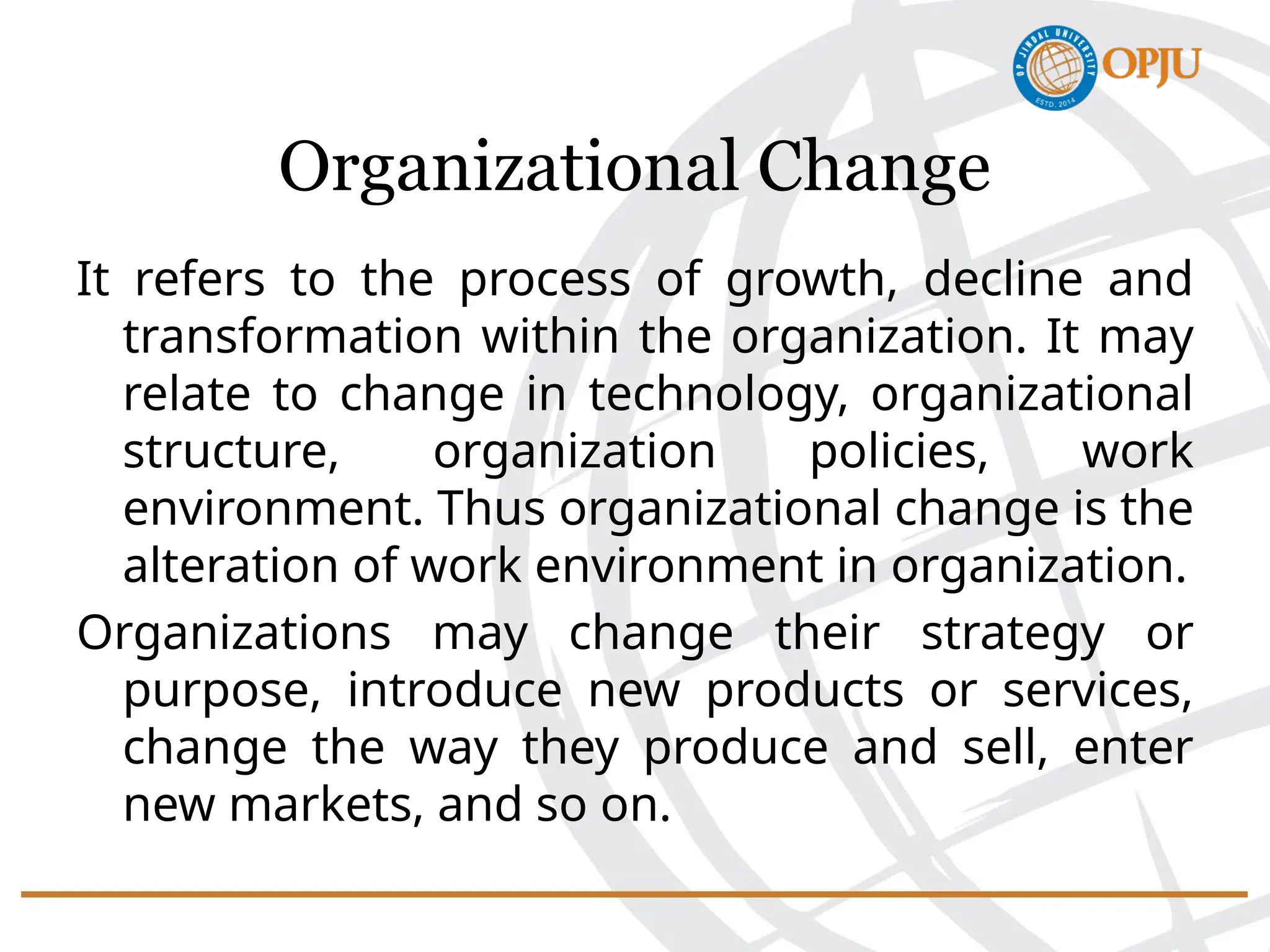 Organizational Change and Organizational Development | PPTX