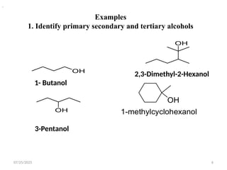 organc compounds of alcohol and carbonyl compounds | PPTX