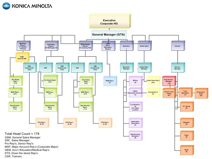 Sales Organization Structure Chart