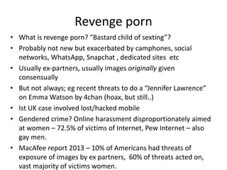 What do we do with aproblem like revenge porn ?