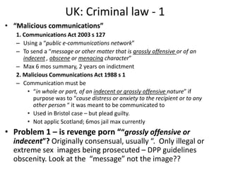 What do we do with aproblem like revenge porn ?