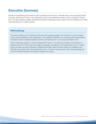 Attribution-Noncommercial-Share Alike 3.0 United States | © 2013 Altimeter Group | 1
Executive Summary
Despite an overwhel...