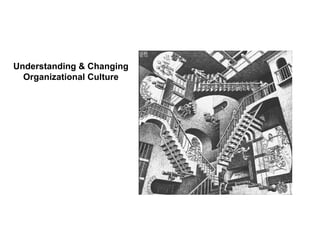 Understanding & Changing
Organizational Culture

 