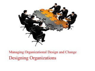 Managing Organizational Design and Change
Designing Organizations
Contemporary Management
 
