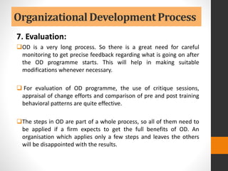 Od Review Process Organisational development- Organisational change | PPTX