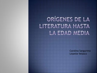 Carolina Sangurima
Lissette Velasco
 