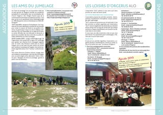Bulletin municipal d’Orgerus 2017
ASSOCIATIONS
47Bulletin municipal d’Orgerus 2017
ASSOCIATIONS
46
LES AMIS DU JUMELAGE
Les “Amis du Jumelage” est une association créée par
un petit groupe de villageois sensible aux problèmes
européens en concertation avec la municipalité afin
d’ouvrir Orgerus à des villages d’autres pays de la
communauté économique européenne proches. C’est
ainsi qu’est né le partenariat entre Washingborough
en 1990 (Royaume-Uni) et Unterdiessen en 2000 (Al-
lemagne).
13/17 mai 2016 : réception d’Unterdiessen. Une ving-
taine de nos amis allemands a profité de ces journées
pour visiter la maison de Monet et ses jardins à Gi-
verny. Un grand pique-nique a eu lieu à Château-Gail-
lard avec une vue imprenable sur la vallée de la Seine.
La soirée officielle, qui s’est déroulée le dimanche, a
permis de consolider des liens entre des nouvelles fa-
milles adhérentes aux deux jumelages.
22/25 octobre 2016 : voyage à Washingborough. 36
Orgerussiens sont passés par la région de Cambridge
pour goûter aux charmes de la campagne anglaise
avec un arrêt à Ely. Plusieurs visites plus ou moins
longues ont eu lieu dans les pubs autour de Lincoln
pour améliorer la pratique de l’anglais. Une soirée mu-
sicale organisée autour d’un“Carvery” a clôturé le sé-
jour.
Vous aimez découvrir d’autres cultures, voyager dans
une ambiance sympathique, créer des liens privilégiés
avec nos amis anglais et/ou allemands ?Alors, n’hési-
tez-plus ! Rejoignez les Amis du Jumelage ; grands et
petits sont les bienvenus.
 Pour toute information,vous pouvez nous
contacter à l’adresse suivante :
Email :lesamisdujumelage@hotmail.fr
Et consulter tout l’actualité sur notre blog :
http://orgerusjumelage.blogspot.fr/
L’association “ALO” adresse à tous ainsi qu’à leurs
proches ses vœux de bonne année.
ACTIVITÉS PROPOSÉES PAR L’ASSOCIATION
L’association propose les activités suivantes : dessin-
peinture, encadrement d’Art/pâtine, couture, œnolo-
gie, golf, sophrologie.
“ALO” remercie les personnes qui ont participé à l’une
des activités ou soirées organisées par l’association.
“ALO” remercie également les bénévoles qui donnent
de leur temps tout au long de l’année afin que chaque
activité ou chaque manifestation soit réussie et se dé-
roule dans la convivialité.
Si vous avez une idée d’activité à créer et que vous
avez besoin d’un partenaire pour la développer, n’hé-
sitez pas à nous le faire savoir.
BILAN 2016
En plus de ses activités régulières, l’association a or-
ganisé plusieurs manifestations comme la soirée ca-
sino et la soirée Loto avec “Les Atouts d’Orgerus”.
 Pour tous renseignements concernant
les activités de“ALO”,vous pouvez contacter
les personnes suivantes :
- Président :T.Villette
Email :thierry.villette@free.fr
Tél.01 34 94 64 05 - 06 08 74 73 23
- Secrétaire :M.Bongage
Email :monique.bongage@orange.fr
Tél.07 81 89 18 79
- Animateurs :
Dessin et peinture :M.Zurfluh
Email :maryline.zurfluh@wanadoo.fr
Tél.06 30 53 29 76
- Encadrement/pâtine :B.Vimont
Email :brigittevimont@yahoo.fr
Tél.06 70 97 81 51
- Couture :C.Hochwelcker
Email :cindy.hochwelcker@neuf.fr
Tél.06 68 35 34 62
- Sophrologie :Marie-Christine Lautonner
Email :marie.harmonie@sfr.fr
Tél.07 77 28 22 90
- Golf :G.Wattelier
Email :alo.sectiongolf@orange.fr
Tél.06 13 02 23 71
- Œnologie :T.Villette
Email :thierry.villette@free.fr
Tél.01 34 94 64 05 - 06 08 74 73 23
ou le caviste d’Orgerus
Si vous souhaitez être prévenu des manifestations
organisées :
N’oubliez pas de vous inscrire sur notre page face-
book :www.facebook.com/alo.orgerus
Loto d’octobre 2016
LES LOISIRS D’ORGERUS ALO
Agenda 2017
Avril : voyage a Unterdiessen
Août : réception des anglais
Agenda 2017
13 février : soirée casino. Soirée, en collaboration
avec “Les Atouts d’Orgerus”
8 octobre : soirée loto. Organisée conjointement
entre “ALO” et “Les Atouts d’Orgerus”
 