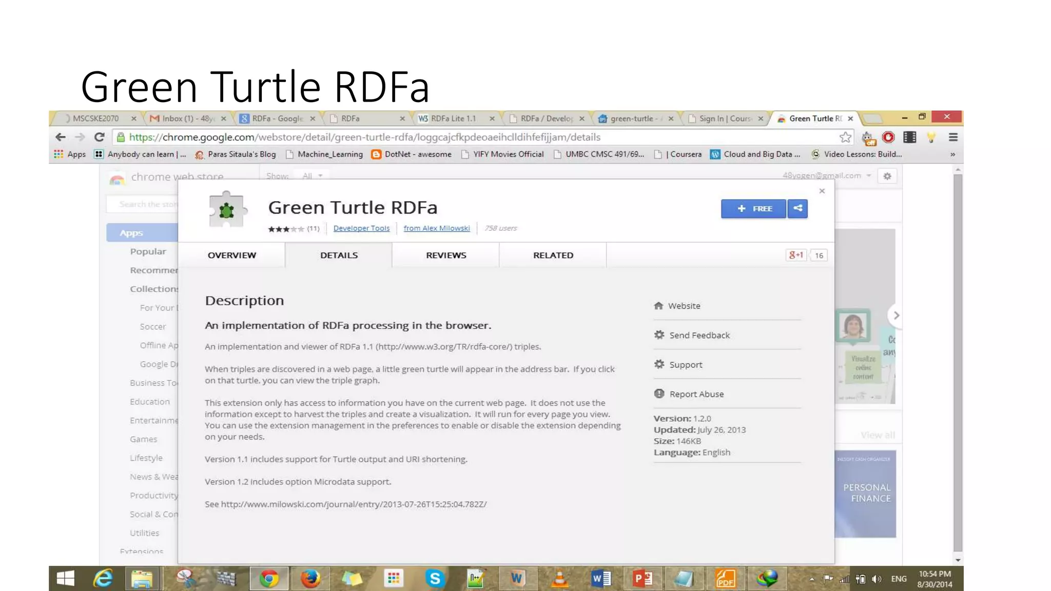 Green Turtle RDFa 
 