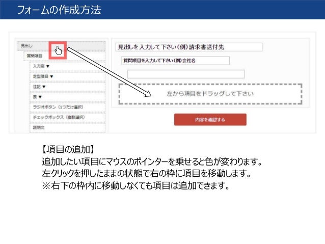 Org Form フォームの作成