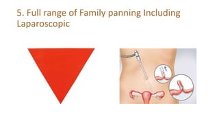 5. Full range of Family panning Including
Laparoscopic
 
