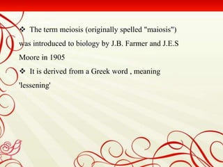 meiosis | PPTX