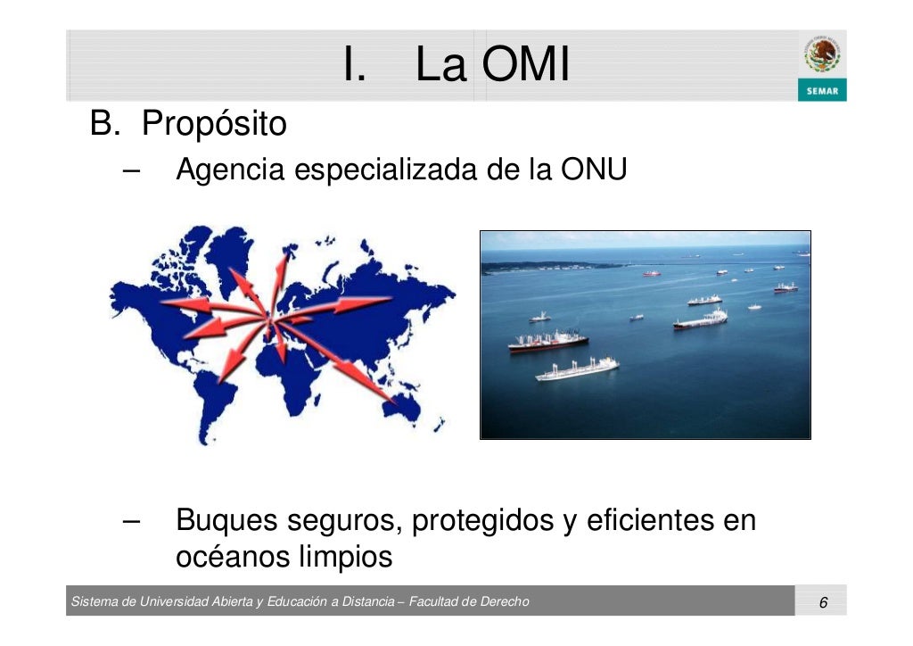La Organización Marítima Internacional (OMI)