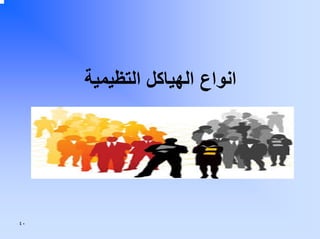 ‫اﻧﻮاع اﻟﻬﻴﺎآﻞ اﻟﺘﻈﻴﻤﻴﺔ‬

‫٠٤‬

 