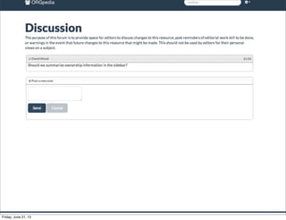Edit icons appear
Friday, June 21, 13
 
