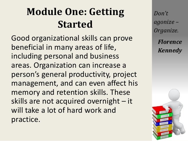 org skills good organization skills