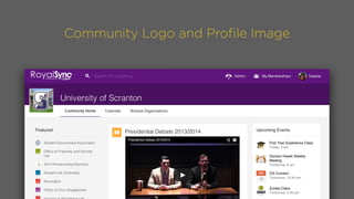 Community Logo and Proﬁle Image
 