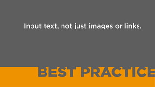 designing with
TEXT
 
