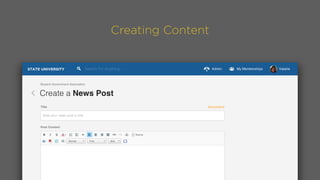 Creating Content
 