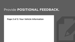 Provide POSITIONAL FEEDBACK.
Section 1 of 3: Event Details
 