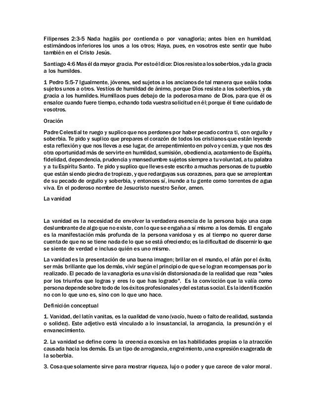 vanidad o soberbia orgullo soberbia vanidad arrogancia espiritual y humildad vanidad o soberbia orgullo soberbia vanidad arrogancia espiritual y humildad