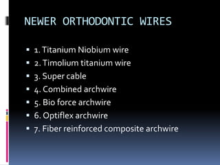 Bioforce Archwire Orhodontic wires | PPTX