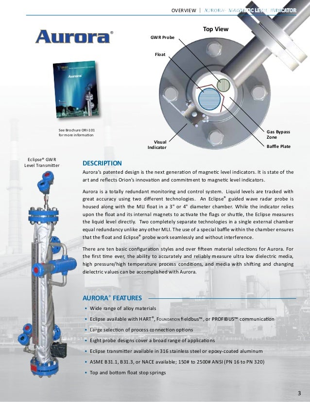 Orion Liquid Level Indicators