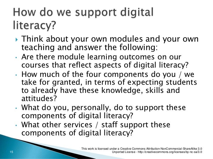 ORIC Digital literacy and curriculum design