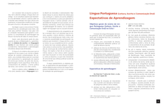 Orientações Curriculares                                                                                                                                                                       Língua Portuguesa




           Ler e escrever não se resume a juntar le-
    tras, nem a decifrar códigos: a língua não é um
                                                       ta devem ser ensinados e sistematizados. Não
                                                       basta colocar os alunos diante dos textos para
                                                                                                          Língua Portuguesa (Leitura, Escrita e Comunicação Oral)
    código – é um complexo sistema que represen-       que conheçam o sistema de escrita alfabético
    ta uma identidade cultural. É preciso saber ler    e seu funcionamento ou para que aprendam a         Expectativas de Aprendizagem
    e escrever para interagir com essa cultura com     linguagem escrita. É preciso planejar uma di-
    autonomia, inclusive para modiﬁcá-la, do lugar     versidade de situações em que possam, em di-
    de quem enuncia e não apenas consome.              ferentes momentos, centrar seus esforços ora       Objetivos gerais do ensino da Lín-                        • apreciar textos literários
                                                       na aprendizagem do sistema, ora na aprendi-        gua Portuguesa (Leitura, Escrita e                          (OD1 2.1; 2.2; 2.4);
           Ao eleger o que e como ensinar é funda-
    mental levar em consideração esses fatos, não      zagem da linguagem que se usa para escrever.       Comunicação Oral) no Ciclo I                              • recontar histórias conhecidas, recupe-
    mais para justiﬁcar fracassos, mas para criar                                                                                                                     rando algumas características da lingua-
                                                              O desenvolvimento da competência de
    as condições necessárias para garantir a con-                                                                                                                     gem do texto lido pelo professor;
                                                       ler e escrever não é um processo que se en-               O ensino da Língua Portuguesa nas qua-
    quista e a consolidação da aprendizagem da         cerra quando o aluno domina o sistema de                                                                     • ler, com ajuda do professor, diferentes
                                                                                                          tro primeiras séries da escolaridade deve ga-
    leitura e da escrita de todos os nossos alunos.    escrita, mas se prolonga por toda a vida, com                                                                  gêneros (textos narrativos literários, tex-
                                                                                                          rantir que, no decorrer do Ciclo I, os alunos se
          Assim, este documento parte do pres-         a crescente possibilidade de participação nas      tornem capazes de:                                          tos instrucionais, textos de divulgação
    suposto de que a alfabetização é a aprendiza-      práticas que envolvem a língua escrita e que                                                                   cientíﬁca e notícias), apoiando-se em
                                                                                                                • integrar uma comunidade de leitores,
    gem do sistema de escrita e da linguagem           se traduz na sua competência de ler e produ-               compartilhando diferentes práticas cul-             conhecimentos sobre o tema do texto,
    escrita em seus diversos usos sociais porque       zir textos dos mais variados gêneros. Quanto               turais de leitura e escrita;                        as características de seu portador, do gê-
    consideramos imprescindível a aprendizagem         mais acesso à cultura escrita, mais possibilida-                                                               nero e do sistema de escrita;
    simultânea dessas duas dimensões.                                                                           • adequar seu discurso às diferentes situa-
                                                       des de construção de conhecimentos sobre a                 ções de comunicação oral, considerando            • ler, por si mesmo, textos conhecidos,
          A língua é um sistema discursivo que se      língua. Isto explica o fato de as crianças com             o contexto e os interlocutores;                     tais como parlendas, adivinhas, poemas,
    organiza no uso e para o uso, escrito e falado,    menos acesso a essa cultura serem aquelas                                                                      canções, trava-línguas, além de placas
                                                       que mais fracassam no início da escolaridade             • ler diferentes textos, adequando a moda-
    sempre de maneira contextualizada. No en-                                                                     lidade de leitura a diferentes propósitos e         de identiﬁcação, listas, manchetes de
    tanto, uma condição básica para ler e escrever     e, como já dissemos, as que mais necessitam                                                                    jornal, legendas, quadrinhos e rótulos;
                                                                                                                  às características dos diversos gêneros;
    com autonomia é a apropriação do sistema           de uma escola que ofereça práticas sociais de
                                                       leitura e escrita.                                       • escrever diferentes textos, selecionando os       • compreender o funcionamento alfabéti-
    de escrita que envolve, da parte dos alunos,
                                                                                                                  gêneros adequados a diferentes situações            co do sistema de escrita, ainda que es-
    aprendizagens muito especíﬁcas. Entre elas o              A seguir apresentamos os objetivos ge-              comunicativas, intenções e interlocutores.          creva com erros ortográﬁcos (ausência
    conhecimento do alfabeto, a forma gráﬁca           rais, as expectativas de aprendizagem e orien-                                                                 de marcas de nasalização, hipo e hiper-
    das letras, seus nomes e seu valor sonoro.         tações didáticas para o ensino da Língua Portu-                                                                segmentação, entre outros);
           Tanto os saberes sobre o sistema de es-     guesa e da Matemática no Ciclo I, e um quadro      Expectativas de aprendizagem
                                                                                                                                                                    • escrever alfabeticamente2 textos que
    crita como aqueles sobre a linguagem escri-        de avaliação das aprendizagens.
                                                                                                                                                                      conhece de memória (o texto falado e
                                                                                                               Ao ﬁnal da 1ª série do Ciclo I, o alu-                 não a sua forma escrita), tais como: par-
                                                                                                          no deverá ser capaz de:                                     lendas, adivinhas, poemas, canções, tra-
                                                                                                                                                                      va-línguas, entre outros;
                                                                                                                • participar de situações de intercâmbio            • reescrever – ditando para o professor
                                                                                                                  oral, ouvindo com atenção e formulan-               ou colegas e, quando possível, de pró-
                                                                                                                  do perguntas sobre o tema tratado;                  prio punho – histórias conhecidas, con-
                                                                                                                • planejar sua fala, adequando-a a dife-              siderando as idéias principais do texto
                                                                                                                  rentes interlocutores em situações co-              fonte e algumas características da lin-
                                                                                                                  municativas do cotidiano;                           guagem escrita;


                                                                                                          1
                                                                                                              OD – Orientações Didáticas – apresentadas a seguir.
                                                                                                          2
                                                                                                              Ainda que com erros de ortograﬁa.


8                                                                                                                                                                                                                      9
 
