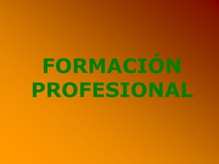 FORMACIÓN
PROFESIONAL
 