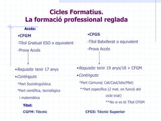 Obtenció del Graduat en ESO fora de l’IESUn alumne pot romandre escolaritzat a l’IES fins els 18 anys, si en aquest termini no s’ha graduat també  el pot obtenir a: