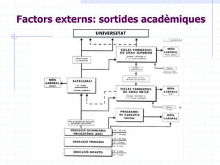 Factors externs: sortides acadèmiques<br />UNIVERSITAT<br />