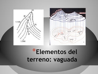 *Elementos del
terreno: vaguada
 